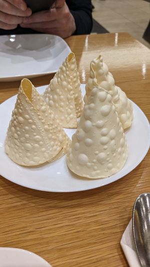 Poppadoms at Shayona Restaurant in North West London