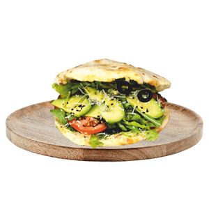 Panuozzo Verdura with homemade Pita bread at Simply 33 in Prague