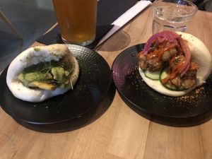 amazing bao buns! at Cocktail Beer Ramen + Bun in Manchester