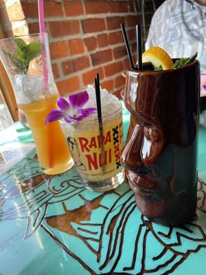 Yummy Tiki Drinks!!  at Rapa Nui Tiki in Bend