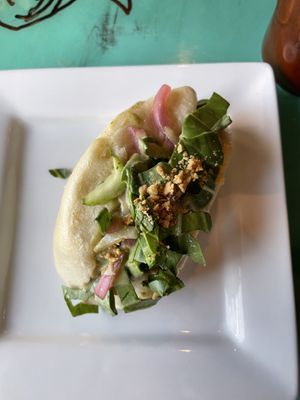 Tofu Bao Bun - yummy!  at Rapa Nui Tiki in Bend