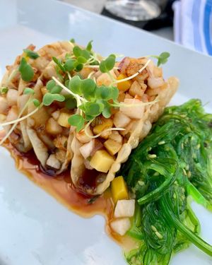 Crispy tacos - delicious!! at Boatyard in Fort Lauderdale