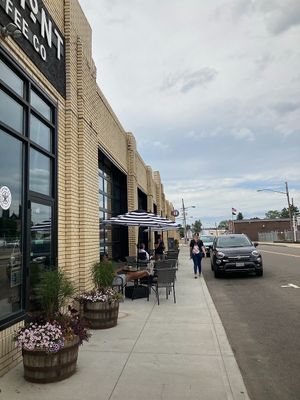 Exterior seating.  at Tremont Coffee Company in Massillon