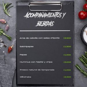 Acompañamientos y bebidas  at Vegan Noise in San Jose