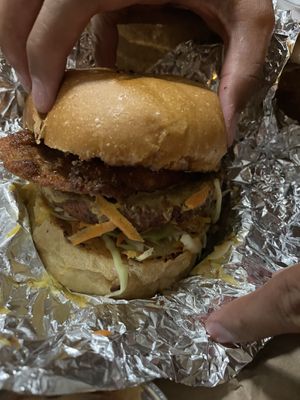 Savage burger   at Vegan Noise in San Jose