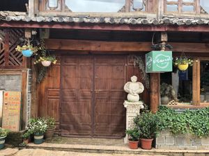 Shop front at Planet Vegan Bistro in Lijiang