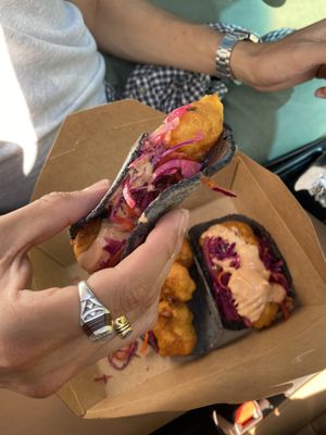 Cauliflower tacos  at Seta Rosa in Ensenada