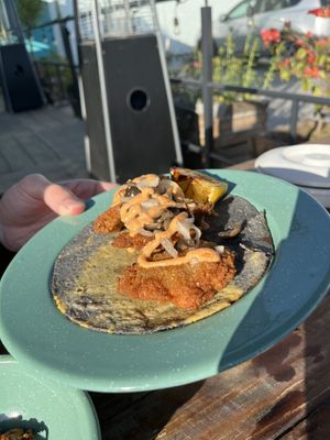 Crunchy taco  at Seta Rosa in Ensenada