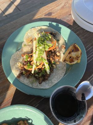 Shut Ali mushroom taco  at Seta Rosa in Ensenada