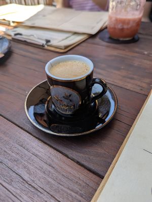 Espresso at Seta Rosa in Ensenada