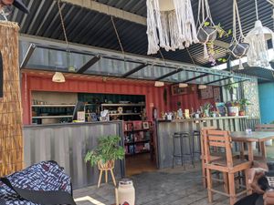 Outdoor dining at Seta Rosa in Ensenada