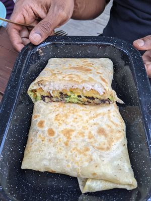 Burrito negro at Seta Rosa in Ensenada