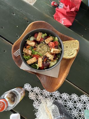 tofu bowl  at Banova Villa Beach Bar in Rab