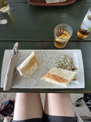 goodwich tortilla  at Banova Villa Beach Bar in Rab