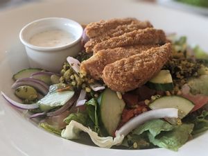 Very average salad. at The Leaping Salmon in Berwick-upon-tweed
