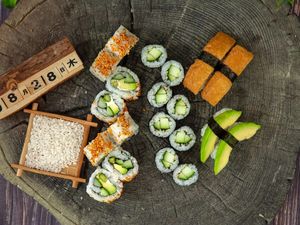 Vegan menu at Atami Sushi in Vejle