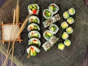 Vegan menu at Atami Sushi in Vejle