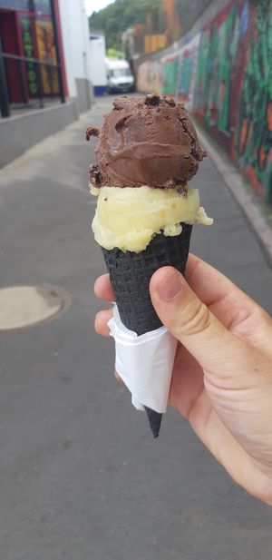 Aloe and Chocolat at Vegan Ice Cream & Coffee in Prague