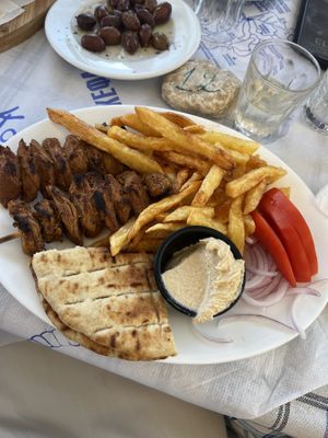 Vegan souvlaki 😋  at To Korali in Kefalonia