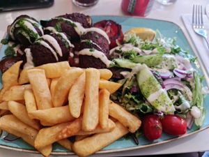 Vegan falafel shish at Walnuts in Orpington