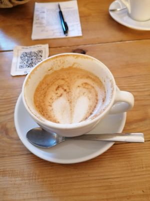 Delicious gingerbread latte at Nook in Vienna