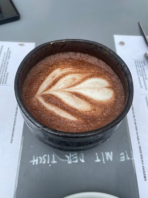 Kakao spiced with soy milk  at Nook in Vienna