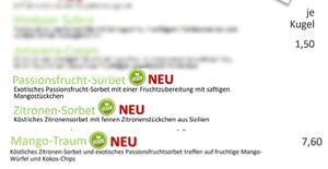 veganes Eis  at Waldfrieden in Schoeningen