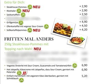 Beilagen und Pommes  at Waldfrieden in Schoeningen