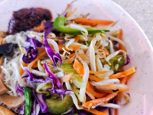 Mixed veggies at Bodhi Vegetarian 菩提素食 in Central Singapore