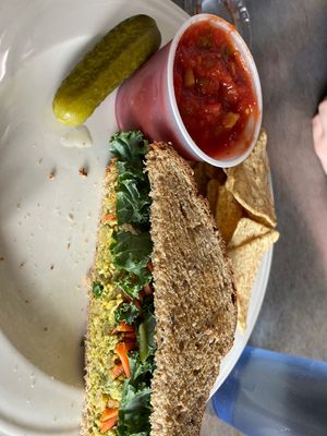 Chickpea Salad Sandwich  at The Rooted Vegan in Angola