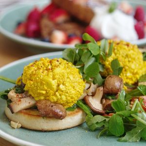 Tofu benedict at Bakery Andante in Edinburgh