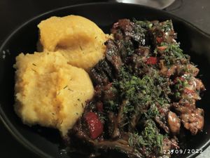 Mushrooms at Caru' cu Bere in Bucharest