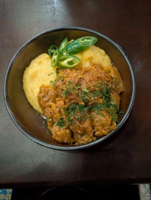 Vegan samarles at Caru' cu Bere in Bucharest