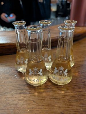 Tuica at Caru' cu Bere in Bucharest