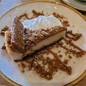 Vegan Biscoff cheesecake at The Oak Tree Inn in Balmaha