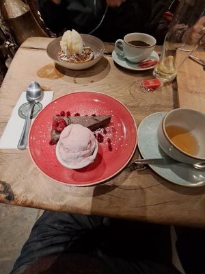 Chocolate tart at The Oak Tree Inn in Balmaha