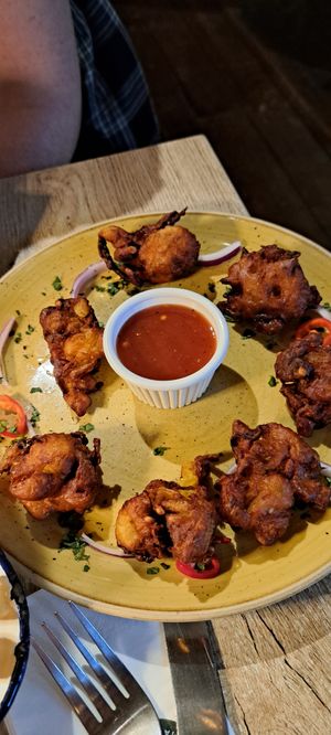 Pakora at The Oak Tree Inn in Balmaha