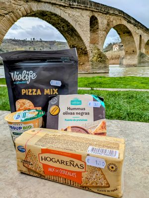 Stocking up on the Camino de Santiago! at Congelados Acevedo in Navarra