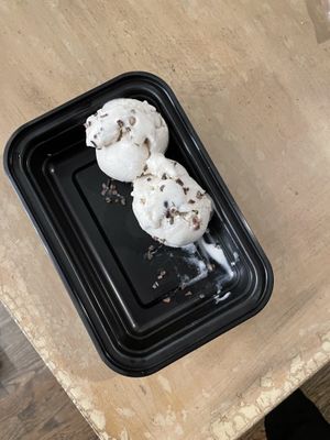 vegan ice cream  at True Food Kitchen in Hackensack