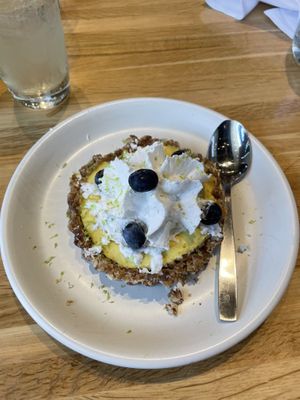 mango lime tart   at True Food Kitchen in Hackensack