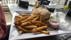 Beyond burger  at Daily Planet in Burlington