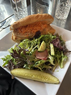 Peanut tofu sandwich  at Daily Planet in Burlington