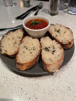 Vegan cheezy bread  at Mezzo in Dublin