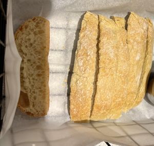 Warm bread  at Mezzo in Dublin