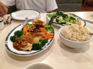 Golden Bean Threas with Ginger Sauce at Lotus Garden in Eugene