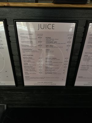 Juices  at Juice Club in Soroe