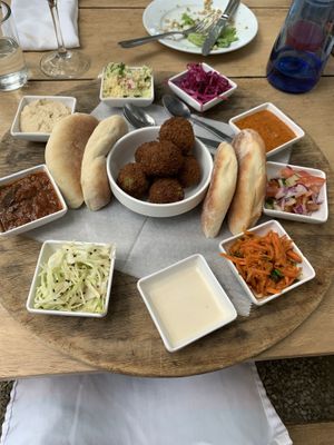 Falafel platter, nuff said!  at La Luna in Nosara