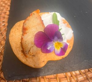 Queso de anacardos con huntable de coco  at Espaço Vivo S Coop Galega in Redondela