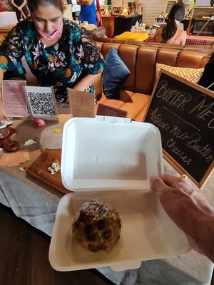 Pistachio & Cranberry cashew cheese 😋 at Butter Me Up in Bangkok