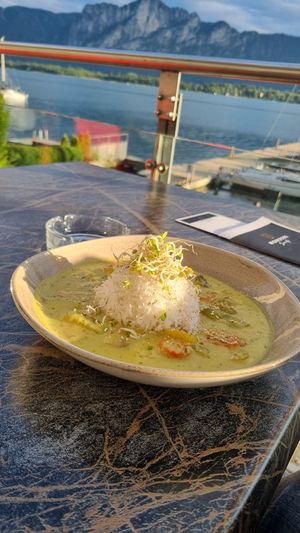 Vegan curry at Seecafe in Mondsee